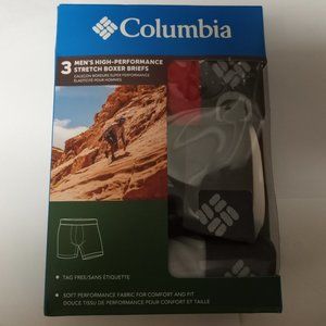 3x HP 3 pack Columbia boxer briefs red black and grey